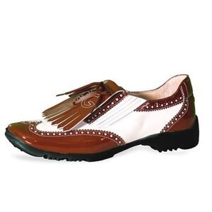Walter Genuin - Chloe golf shoes made in Italy brown and white sz 6